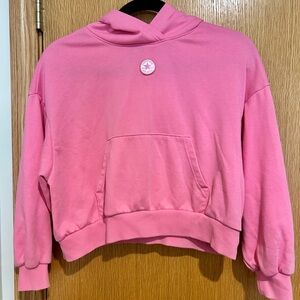 Converse Pink Crew Sweater with Kangaroo Pocket